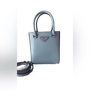 Prada 1BA331 Small Brushed Leather Shoulder Bag Retail 2,650$